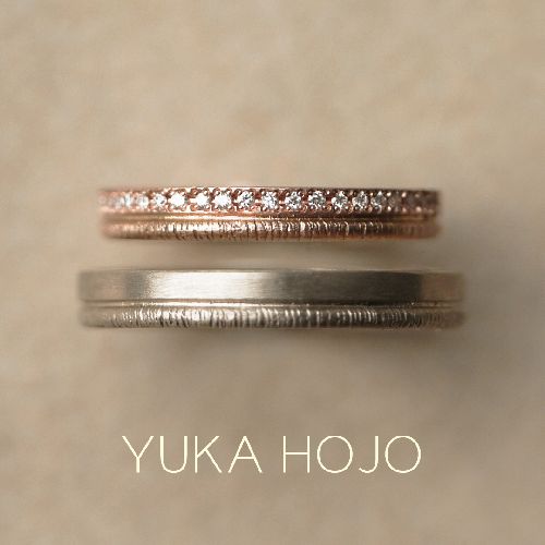 和歌山で人気のYUKA HOJO結婚指輪デザインPath パス