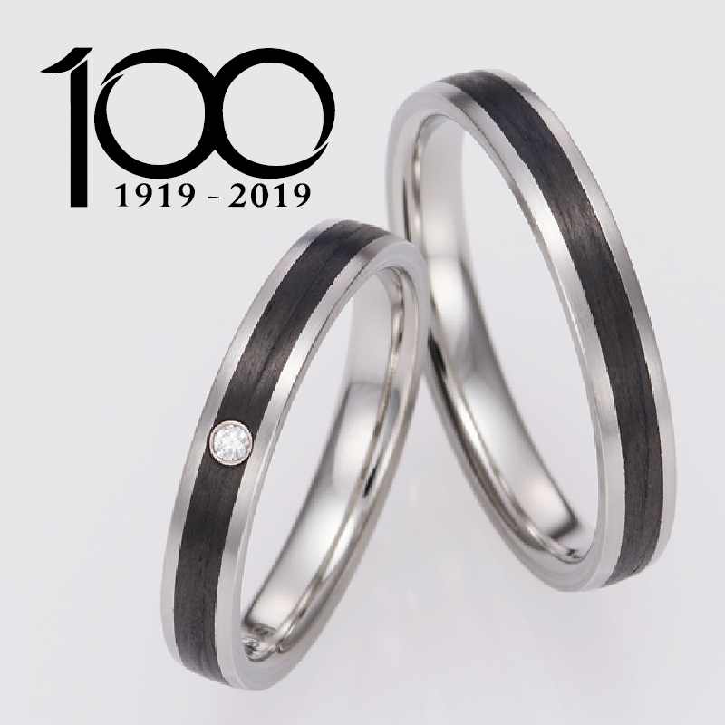LGBTQカップルにおすすめの結婚指輪でフィッシャー100周年モデルのAモデル