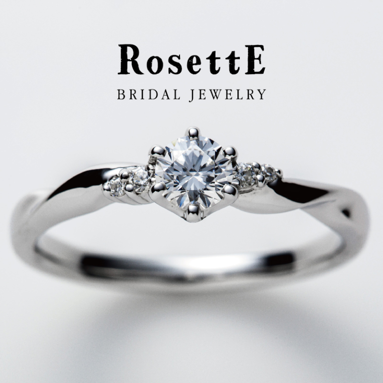 泉州でかわいい婚約指輪のロゼット