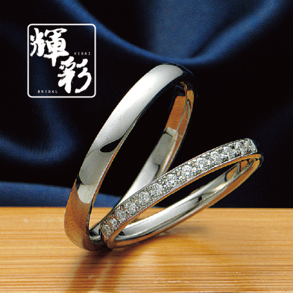 和歌山で人気の和の結婚指輪ブランドの輝彩のデザインで睦月