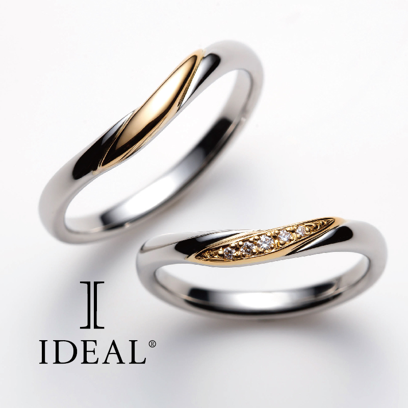 和歌山でシンプルな結婚指輪でおすすめのアイディアルプリフォールのジョワ