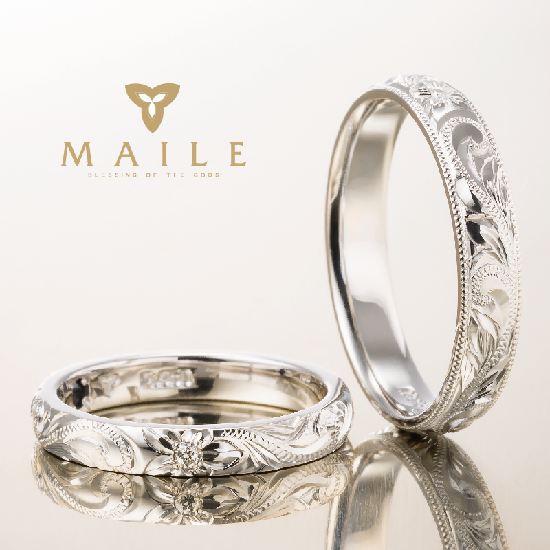 大阪でおすすめの高品質結婚指輪MAILEの人気デザインPlatinum Ring 