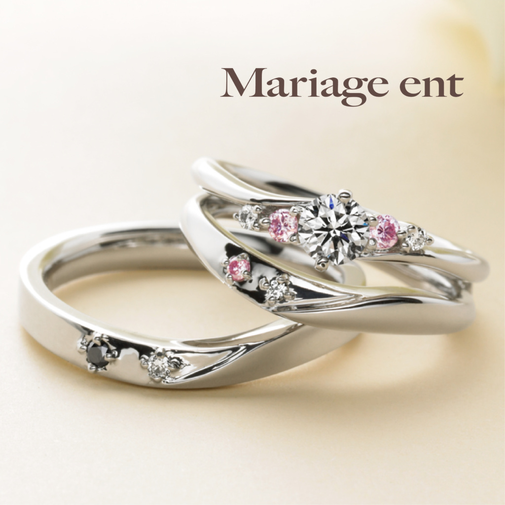 大阪で人気のMariage ent婚約指輪デザイン