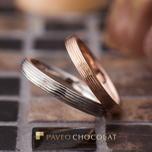 アンティーク調のかわいい結婚指輪Paveo Chocolatは和歌山で人気LIERRE　リエール