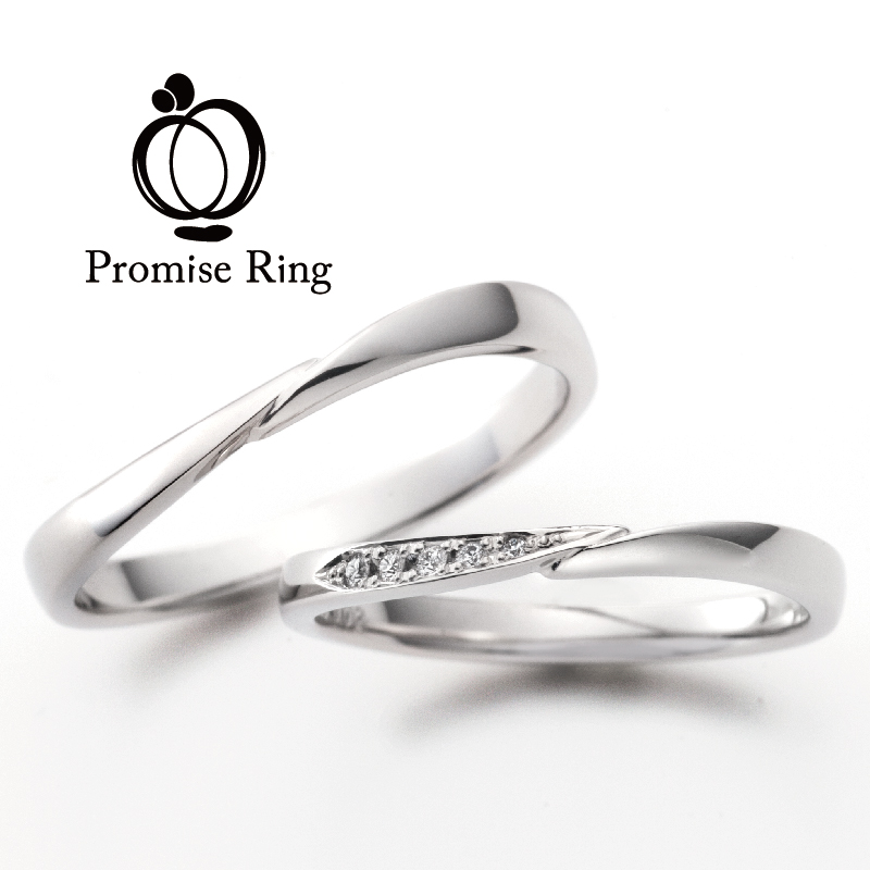 Promise Ring和歌山でおすすめの細身で華奢な結婚指輪Promise of LOVE