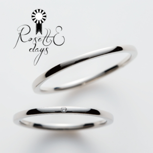 和歌山15万円台結婚指輪ロゼットデイズデザイン１