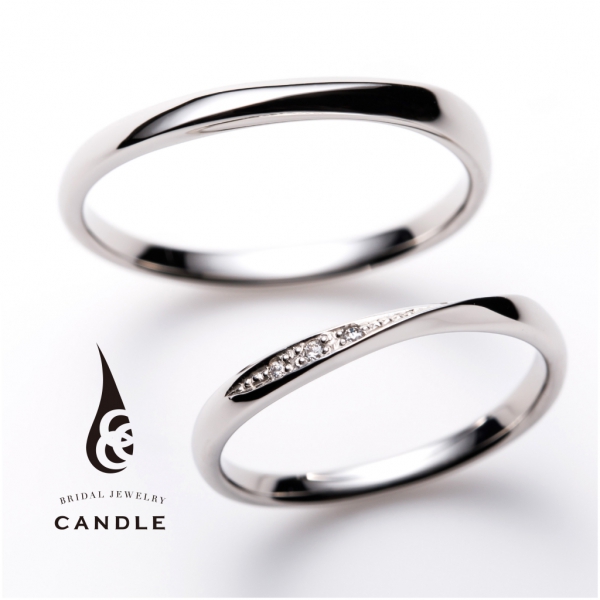 和歌山15万円台結婚指輪キャンドルデザイン４