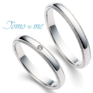 結婚指輪の購入時期はいつtomomeのミル打ち結婚指輪の写真