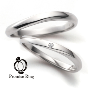 Promise Ring和歌山でおすすめの細身で華奢な結婚指輪Promise of U&I
