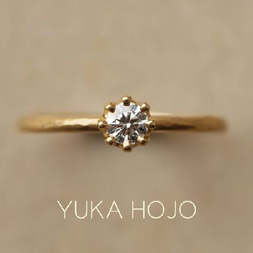 YUKAHOJO　ユカホウジョウ　和歌山　ひとひねりあるデザインの婚約指輪