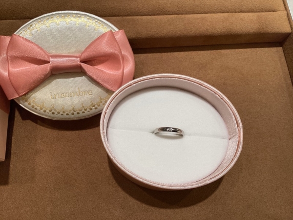 和歌山県和歌山市：insenbre(インセンブレ)の結婚指輪をご成約いただきました