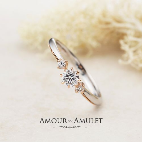 ビーチでサプライズプロポーズ関西版でおすすめAMOURAMULET婚約指輪デザイン