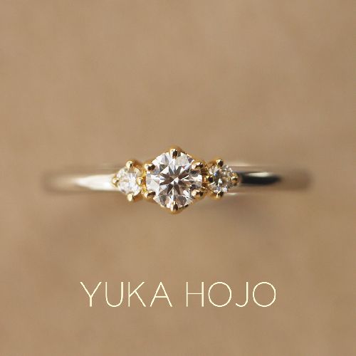 和歌山でプロポーズに人気のYUKAHOJO婚約指輪デザイン2