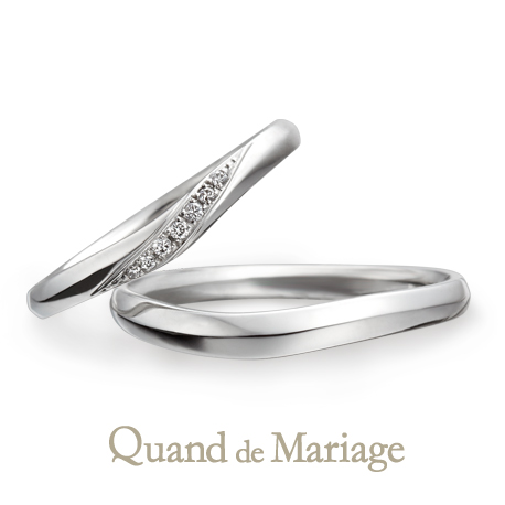 Quand de Mariage和歌山でおすすめの細身で華奢な結婚指輪Raffine ラフィネ