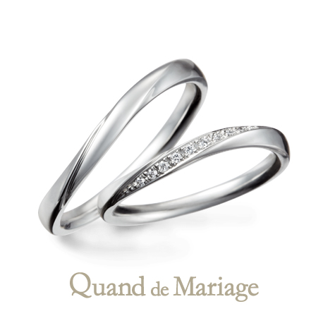 Quand de Mariage和歌山でおすすめの細身で華奢な結婚指輪Toujours ensemble トゥジュール アンサンブル