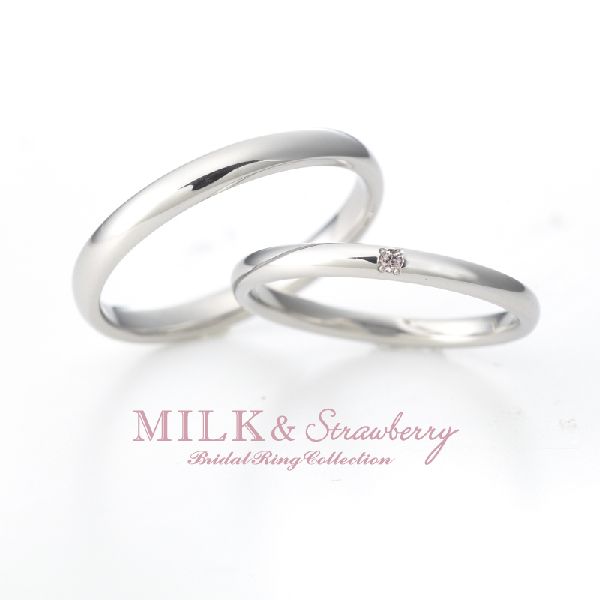 Milk&Strawberry和歌山でおすすめの細身で華奢な結婚指輪HORA