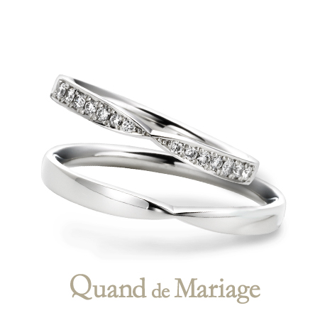 Quand de Mariage和歌山でおすすめの細身で華奢な結婚指輪La tache ラ タシェ
