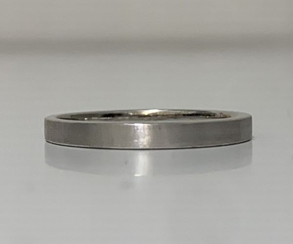 和歌山の手作り結婚指輪（マリッジリング）の表面加工マット