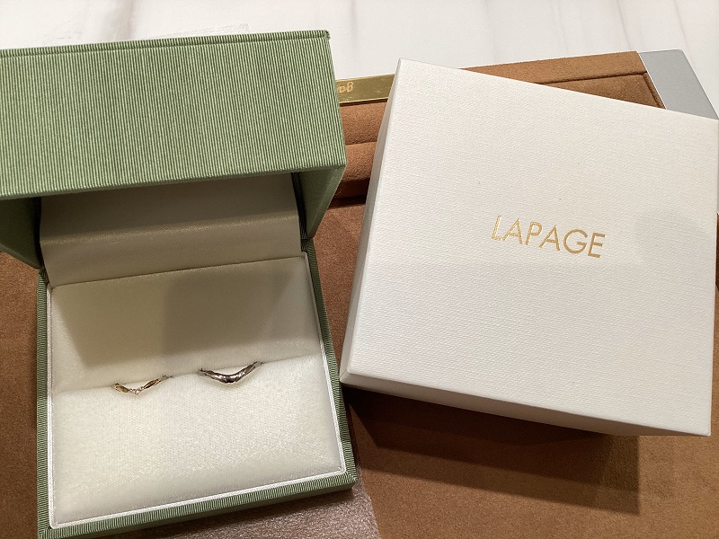 和歌山和歌山市：ラパージュの結婚指輪をご成約頂きました