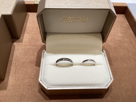 和歌山県和歌山市：フィッシャーとオレッキオの結婚指輪をご成約頂きました