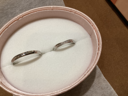 和歌山県・和歌山市　インセンブレの結婚指輪をご成約頂きました