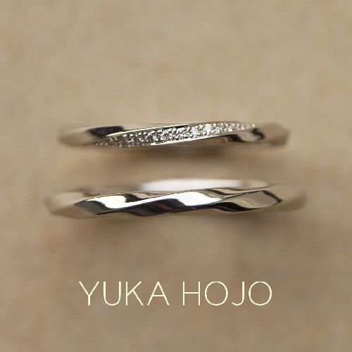 大阪でメンズにおすすめ！YUKA HOJOの結婚指輪デザイン1