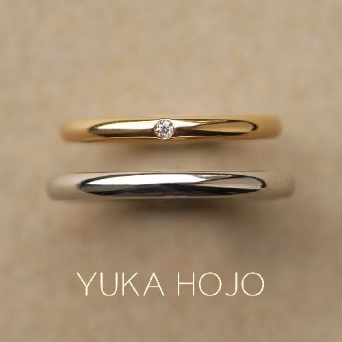 大阪でメンズにおすすめ！YUKA HOJOの結婚指輪デザイン3