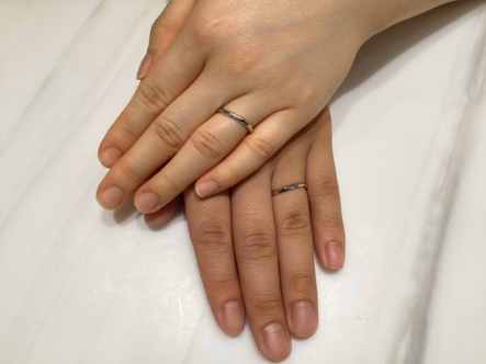 串本町・和歌山市：CANDLE(キャンドル）の結婚指輪をご成約頂きました