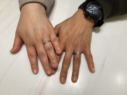 大阪府泉佐野市：gardenハンドメイドの結婚指輪をご成約いただきました