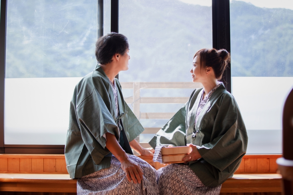 旅行先でプロポーズ