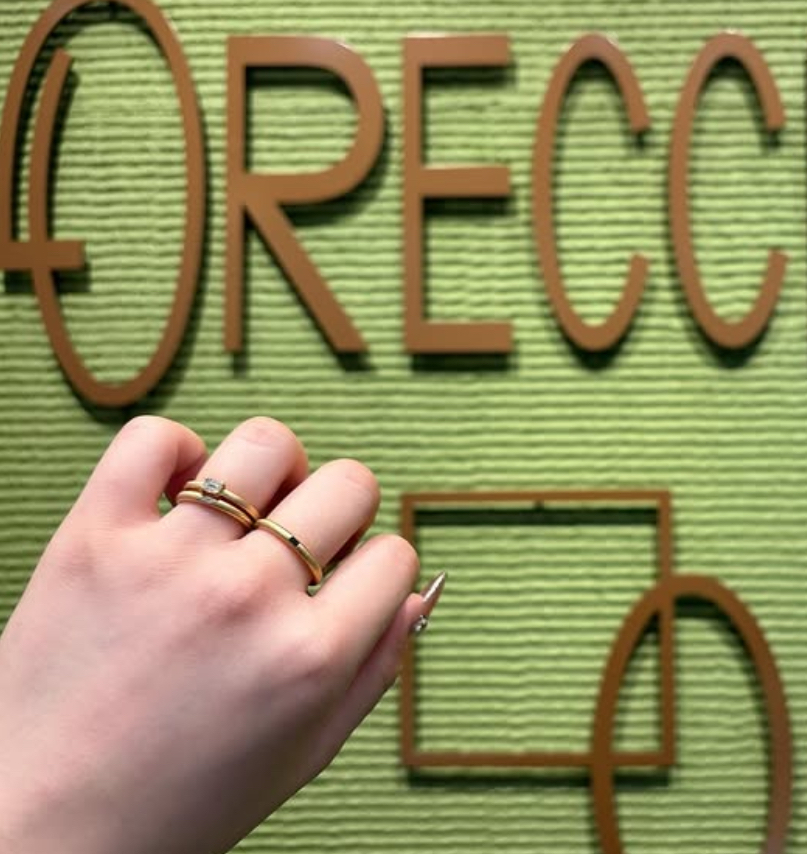 ORECCHIO（オレッキオ）の婚約指輪と結婚指輪の重ね付け