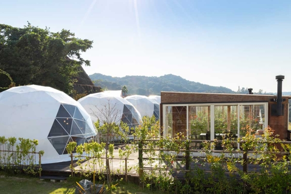 雨の日和歌山デートオススメスポットのSHIOSAI TERRACE PREMIUM GLAMPING RESORT