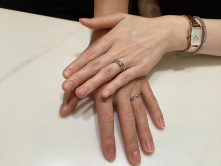 大阪市・和歌山市Something Blue Aither（サムシングブルーアイテール）の結婚指輪をご成約いただきました