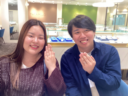 和歌山県海南市  IDEAL plus fort（アイデアルプリュフォール）の結婚指輪をご成約いただきました