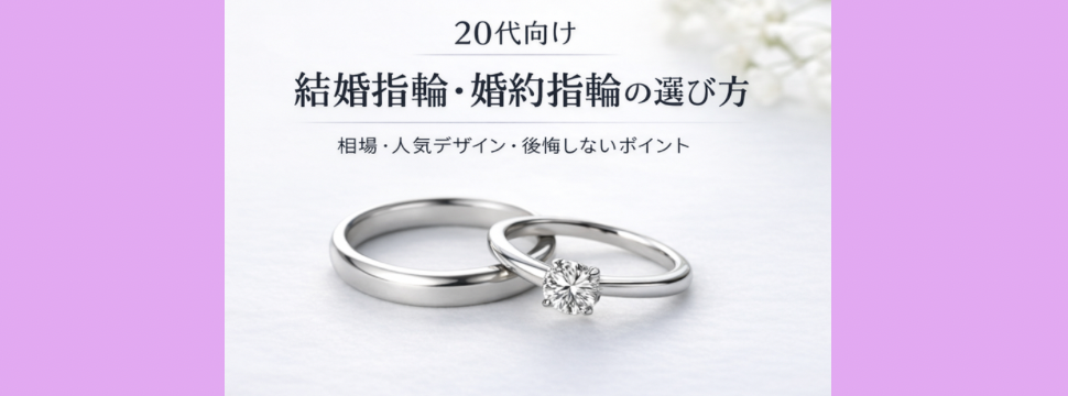 20代向け結婚指輪・婚約指輪の選び方|相場・人気デザイン・後悔しないポイント