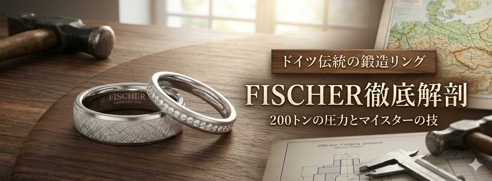 ドイツのFISCHER（フィッシャー）結婚指輪を徹底解剖｜200トンの鍛造技術とマイスターが贈る「究極の着け心地の真実