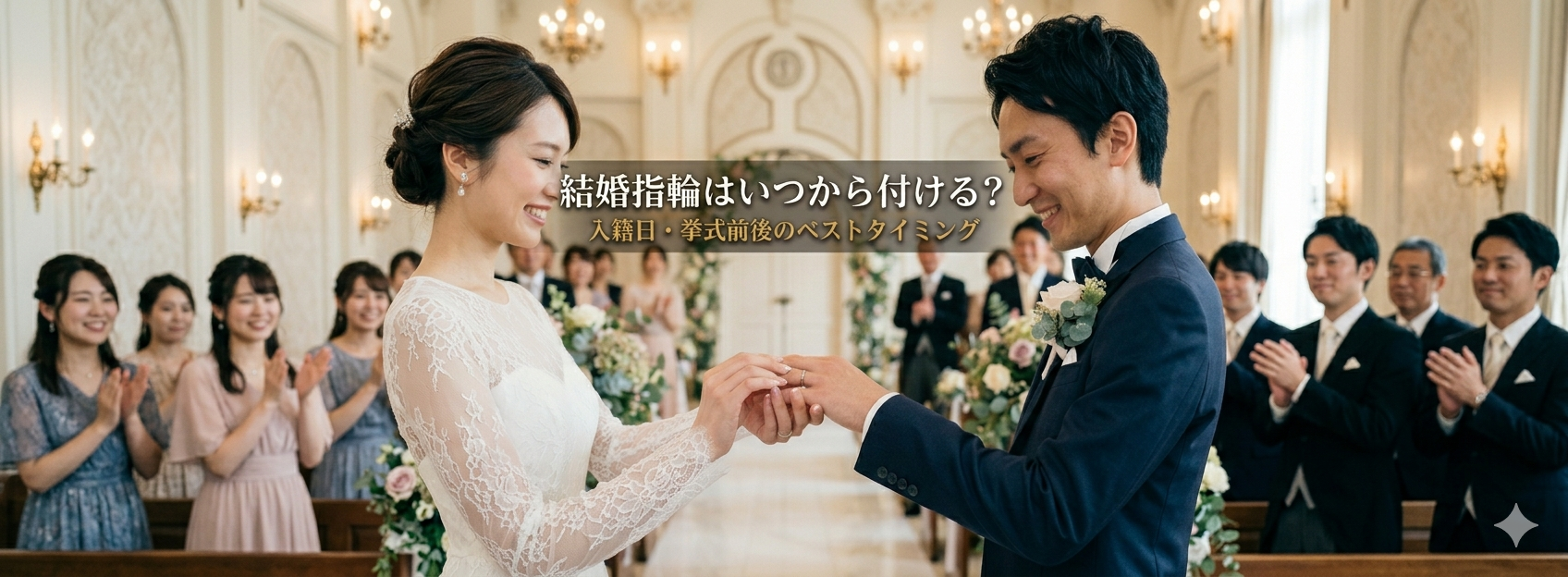 結婚指輪はいつから付ける？入籍日・挙式前後のベストタイミング