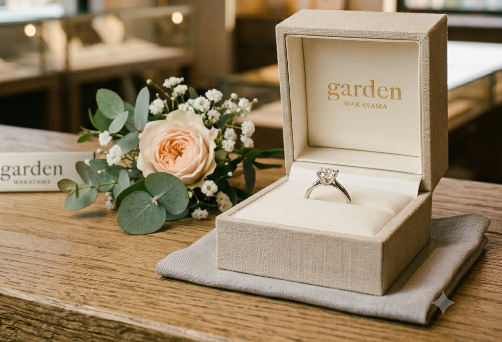 当日婚約指輪を持って帰れる指輪をgarden和歌山がご紹介