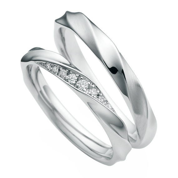 サムシングブルーアイテールの結婚指輪デザイン4
