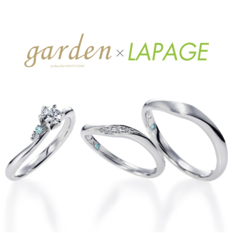 LAPAGE（ラパージュ）の婚約指輪と結婚指輪の重ね付け