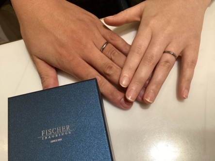 和歌山県田辺市　FISCHER（フィッシャー）の結婚指輪をご成約いただきました